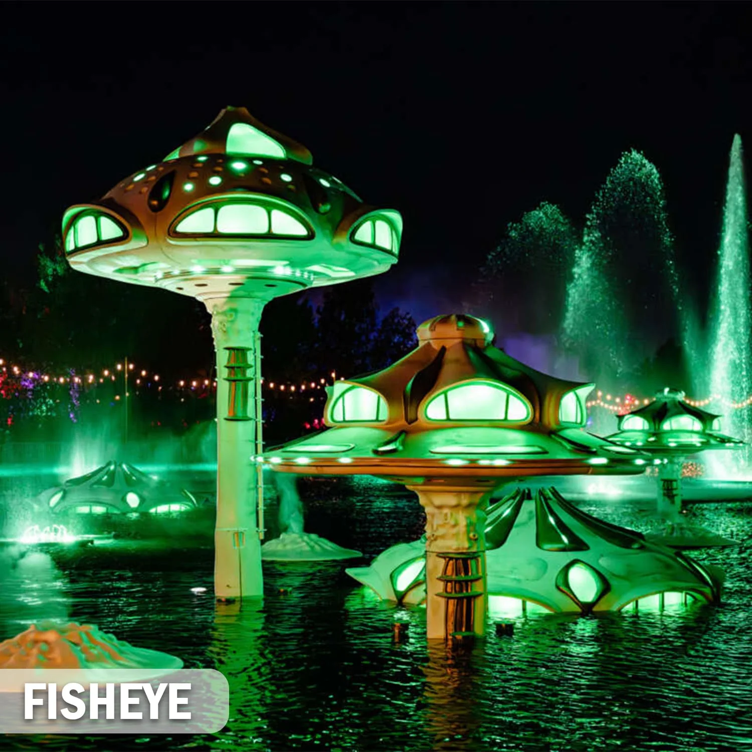 Versunkene Stadt Fisheye aus Styropor von Nettuno Sustemi
