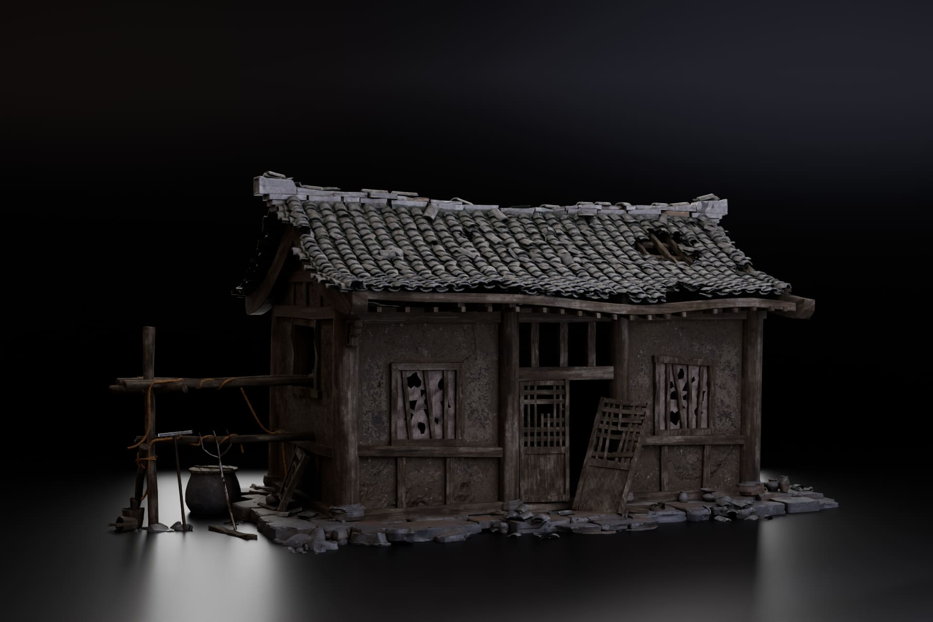 Bühnenbild​ CNC Maschine fertig