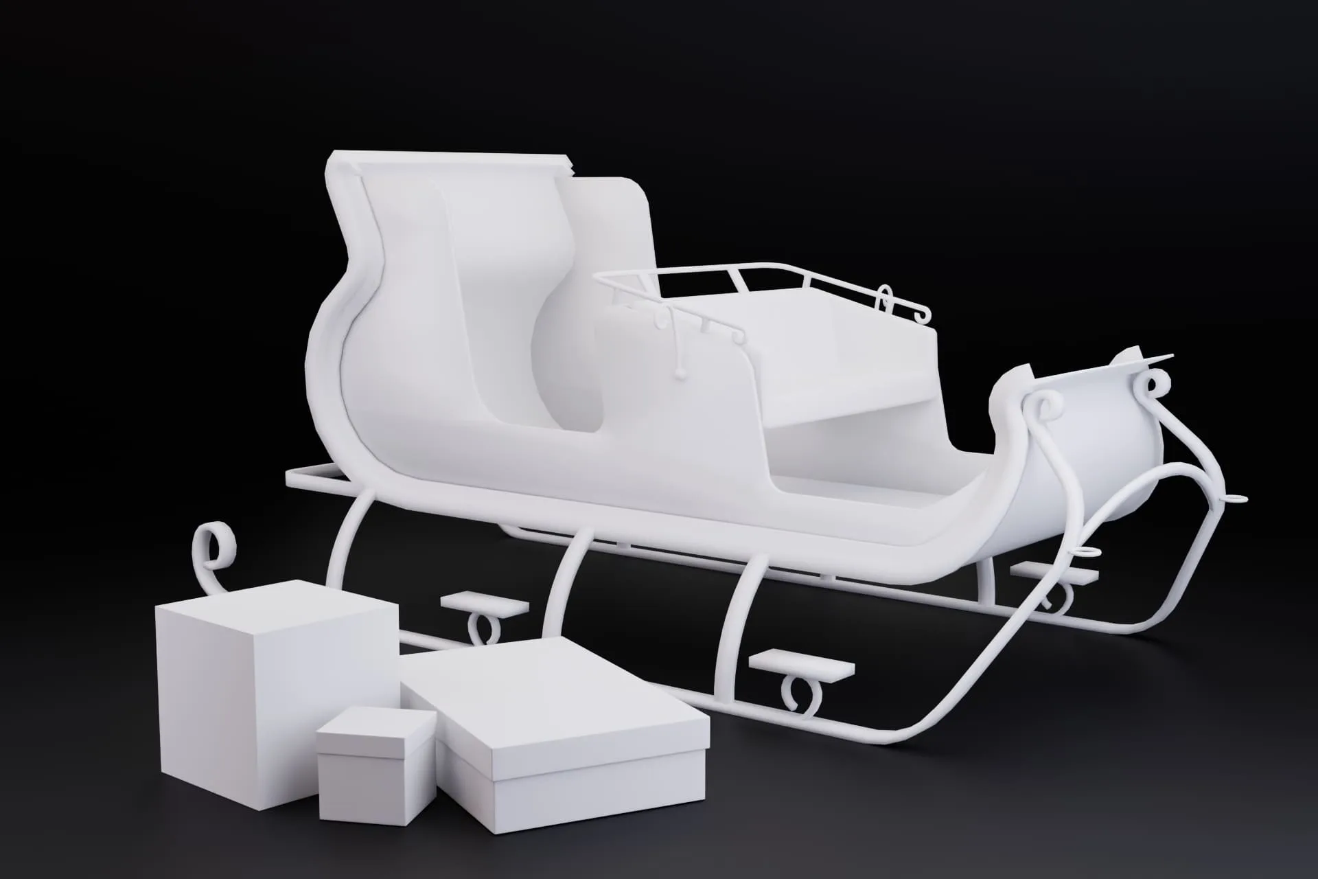 Styropor-Weihnachtsmannwagen